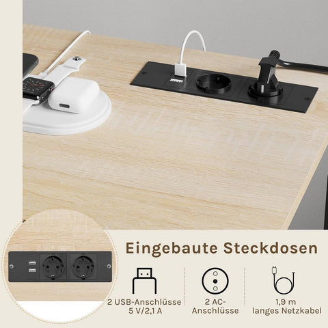 Rootz File Cabinet - Mobile Storage Unit - Office Organizer - Charging Station - Metal Wood - Brown, Grey - 80 x 66 x 40 cm - Effortless Device Charging