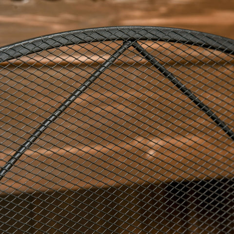 Rootz Fireplace Protection Grille - Hearth Guard - Fire Screen - Metal Construction - Foldable Panels - Powder Coating - 126cm x 76cm x 2cm