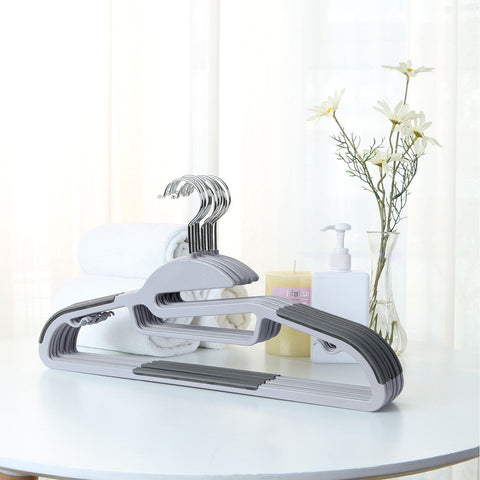 Rootz 50 Pack Clothes Hangers - Space Saving Hangers - Multi-Functional Hangers - ABS Plastic - 41.5cm x 22.5cm x 0.5cm