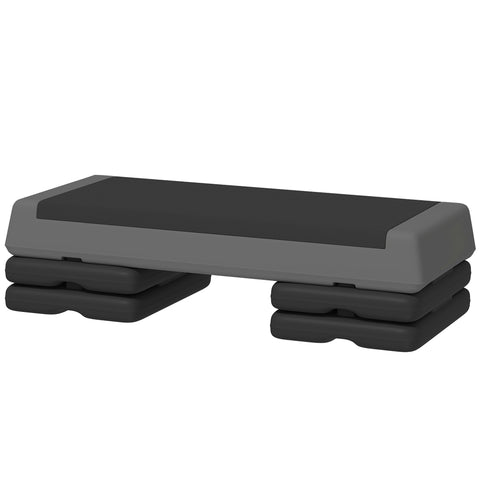 Rootz Adjustable Fitness Stepper - Aerobic Step - Non-Slip Platform - Height Options - 77cm x 36cm x 10.5/15.5/20.5cm