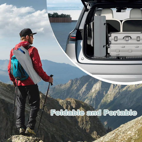 Rootz Folding Camping Chair - Portable Chair - Outdoor Seating - Comfortable Padding - Durable Design - Easy Transport - 63cm x 73.5cm x 44.5cm