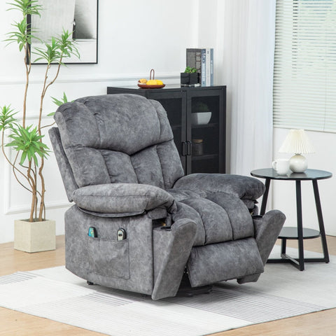 Rootz Electric Massage Chair - Power Lift Recliner - Heated Armchair - Ultimate Comfort - 95cm x 97cm x 98cm