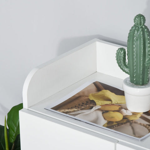 Rootz Schoenenkast - Schoenenorganizer - Schoenenopbergeenheid - Biedt plaats aan 12 paar - Minimalistisch ontwerp - Duurzame spaanplaat en aluminiumlegering - 83 cm x 30 cm x 90 cm