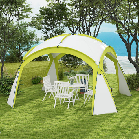 Rootz Event Shelter Pavilion - Garden Tent - Festival Canopy - Water-Repellent Coating - 350cm x 350cm x 222cm