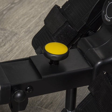 Rootz Foldable Rowing Machine - Magnetic Resistance - Home Workout Equipment - LCD Display - Adjustable Seat - 185cm x 58cm x 57cm