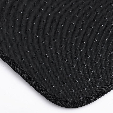 Rootz Car Foot Mat Set - Black Carpet Mats - All-Weather Floor Protectors - Non-Slip Safety - 45 x 67 cm Front, 41 x 34 cm Rear - Universal Fit