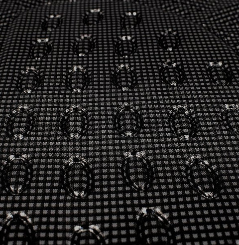 Rootz 4-Part Universal Auto Foot Mats - Car Mats - Vehicle Floor Mats - Weather Resistant - 69cm x 49cm Front, 46cm x 47cm Rear - ALU Chrome Optics Black