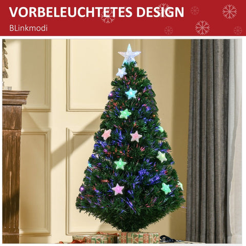 Rootz Artificial Christmas Tree - Realistic Holiday Tree - LED Lighted Xmas Tree - 130 Branches - Easy Setup - Durable Plastic and Fiberglass - 120cm x 60cm