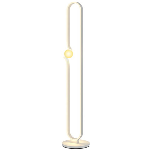 Rootz LED Floor Lamp - Musical Note Design - Glass Screen Lamp - Stylish Room Lighting - 28cm x 28cm x 145cm