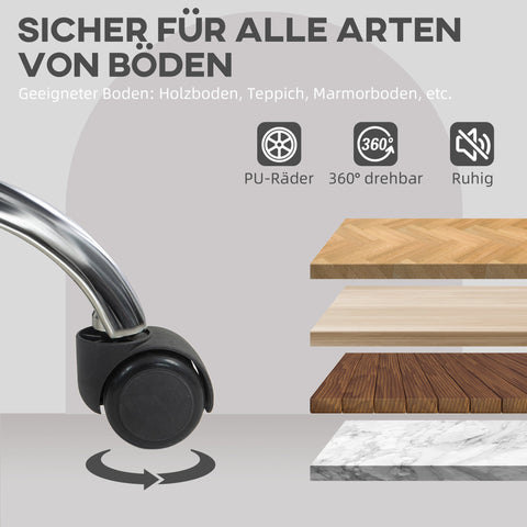 Rootz Ergonomic Home Office Chair - Desk Chair - Executive Seating - Supports Posture - 56cm x 61cm x 86cm - Grey