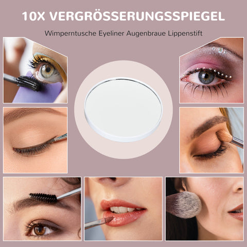 Rootz LED Cosmetics Mirror - Vanity - Makeup Mirror - Dimmable Touch Control - 3 Light Modes - USB - White - 62.5 x 49.5cm