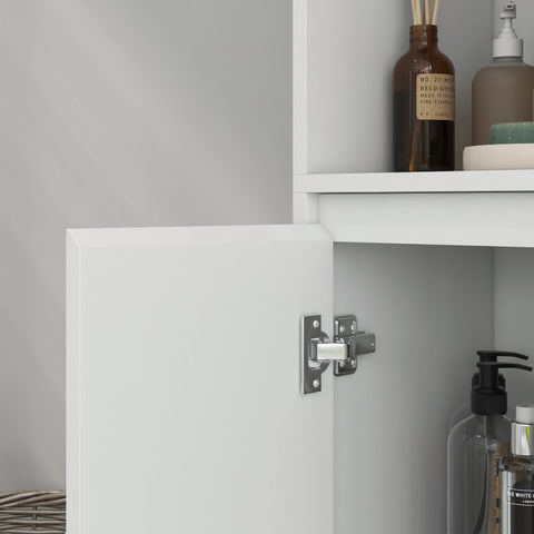 Rootz Bathroom Cabinet - Storage Cabinet - Organizer - Adjustable Shelf - 53 x 30 x 80 cm - Optimize Small Spaces