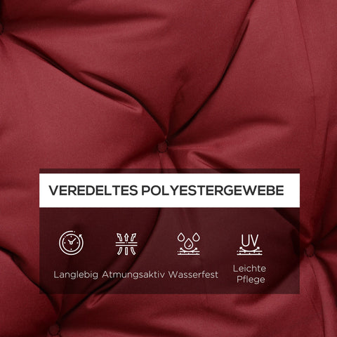 Rootz Garden Seat Bench Cushion - Bench Cushions - Foam Seat Pads - Enhances Comfort - 150L x 98W x 8D cm