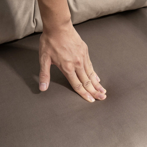 Rootz Sleeping Chair - Convertible Sofa Bed - Adjustable Backrest - Robust Steel Frame - Plush Upholstery - Light Brown - 63W x 73D x 81H cm