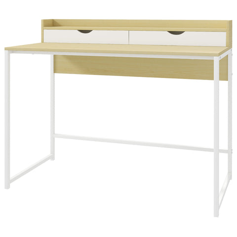 Rootz Modern Desk with Shelf - Workspace Table - Office Desk - Organized Storage - 106L x 50W x 89H cm