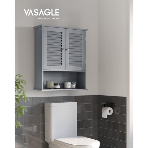 Rootz Badkamerkast - Opbergmeubel - Organisator - MDF Constructie - Mystiek Grijs - 30cm x 30cm x 82cm - Lichtgewicht - Stevig - Eenvoudige montage