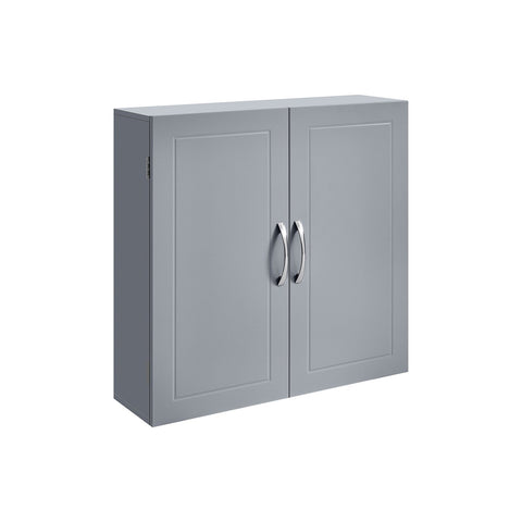 Rootz Dove Gray Bathroom Cabinet - Storage Organizer - MDF Furniture - 18cm x 60cm x 60cm - Lightweight - Easy Assembly