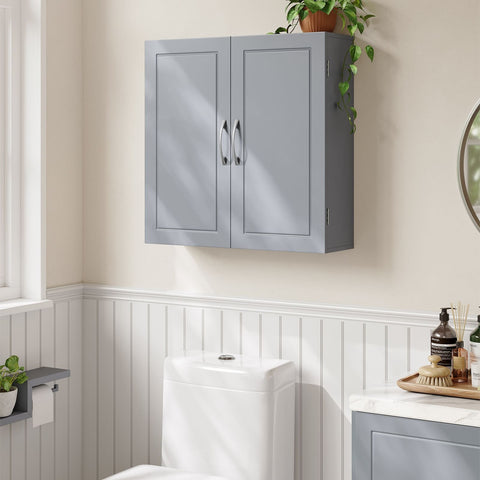Rootz Dove Gray Bathroom Cabinet - Storage Organizer - MDF Furniture - 18cm x 60cm x 60cm - Lightweight - Easy Assembly