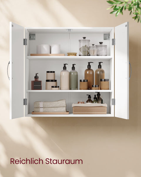 Rootz Bathroom Cabinet - MDF Storage Unit - Organizer - Space-saving - 30cm x 60cm x 60cm
