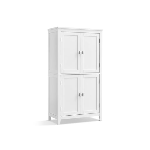 Rootz Bathroom Cabinet - Storage Organizer - Classic White Cabinet - Durable MDF - 30cm x 60cm x 110cm