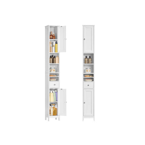 Rootz Bathroom Cabinet - Storage Unit - Space Saver - Max 45kg Load - 19.5cm x 21.4cm x 180cm