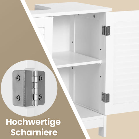 Rootz Sink Cabinet - Bathroom Cabinet - Storage Cabinet - Adjustable Shelf - 60cm x 30cm x 60cm