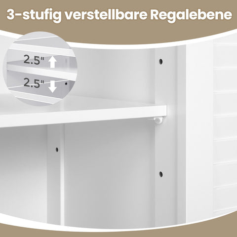 Rootz Sink Cabinet - Bathroom Cabinet - Storage Cabinet - Adjustable Shelf - 60cm x 30cm x 60cm