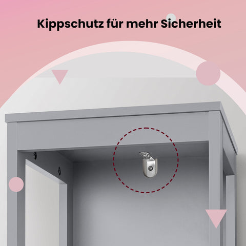 Rootz Free-Standing Bathroom Cabinet - Bathroom Furniture -  Grey MDF - Stable 141.5cm x 30cm x 30cm