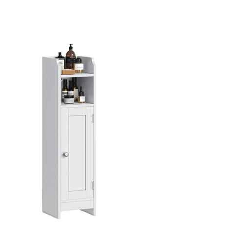 Rootz Bathroom Cabinet - Small Storage - Narrow Standing Unit - Space Saver - 18cm x 20cm x 80cm