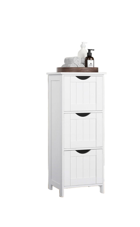 Rootz Bathroom Cabinet - Storage Unit - Narrow Organizer - Versatile & Space-Saving - 32 x 30 x 81 cm