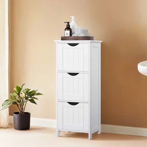 Rootz Bathroom Cabinet - Storage Unit - Narrow Organizer - Versatile & Space-Saving - 32 x 30 x 81 cm