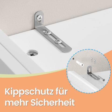 Rootz Tall Kitchen Cupboard - Dining Room Cabinet - Storage Solution - Adjustable Shelves - 40 x 76 x 182.1 cm