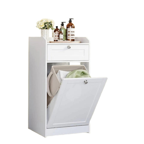 Rootz Bathroom Cabinet - Storage Unit - White Organizer - Durable MDF - 40 x 40 x 80 cm