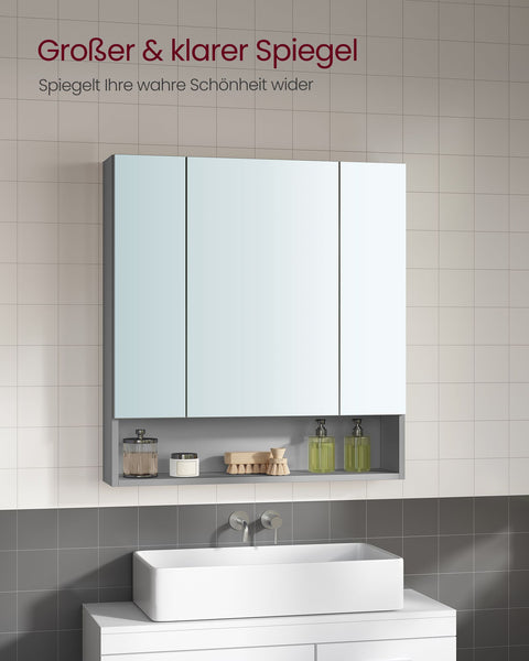 Rootz Bathroom Cabinet - Storage Unit - Vanity Cabinet - Space-Saving Design - 16.5cm x 70cm x 75cm