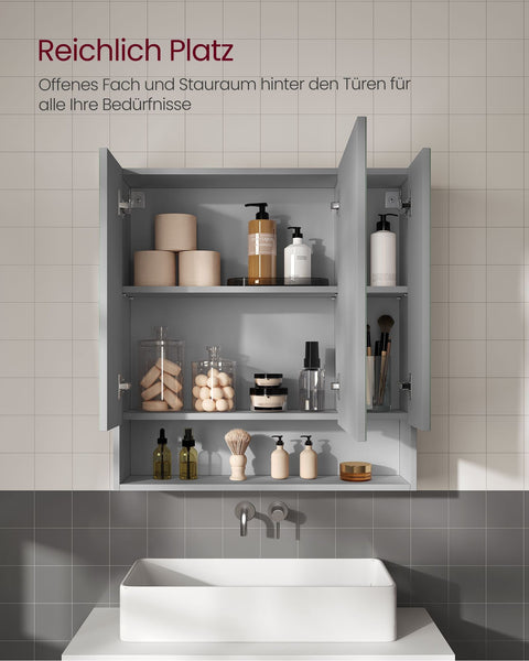 Rootz Bathroom Cabinet - Storage Unit - Vanity Cabinet - Space-Saving Design - 16.5cm x 70cm x 75cm