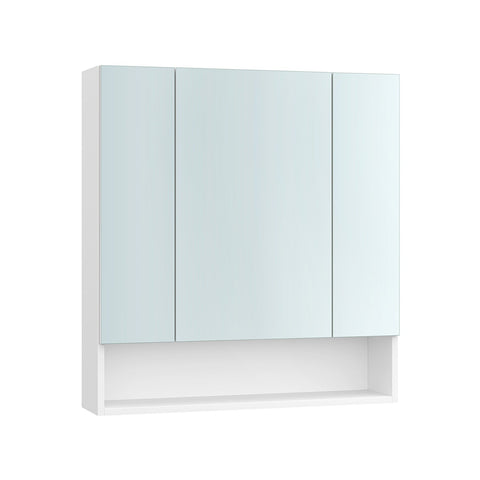 Rootz  White and Green Bathroom Cabinet - Storage Cupboard - Vanity Unit - Maximize Space - 16.5 x 70 x 75cm