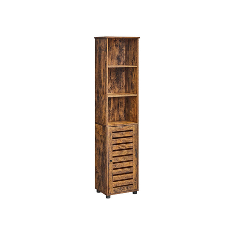 Rootz Tall Bathroom Cabinet - Bathroom Shelf - High Bathroom Cabinet - Maximizes Storage - 40cm x 30cm x 167cm