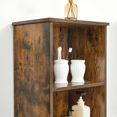 Rootz Tall Bathroom Cabinet - Bathroom Shelf - High Bathroom Cabinet - Maximizes Storage - 40cm x 30cm x 167cm