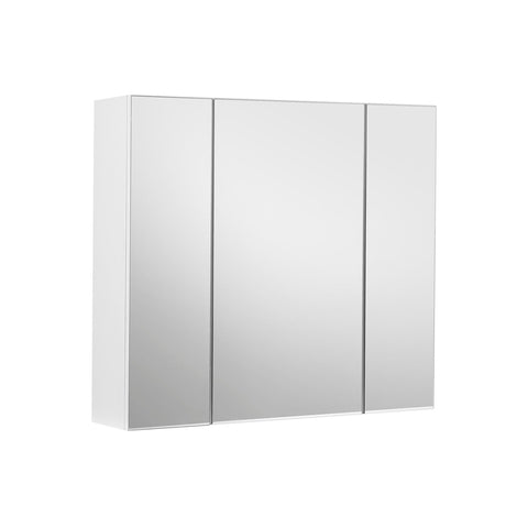 Rootz White Mirror Cabinet - Wall Mounted Storage - Bathroom Shelf - Space-Saving - 60cm x 15cm x 55cm