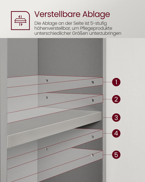 Rootz Sink Base Cabinet - Vanity Cabinet - Basin Cabinet - Open Storage - 30cm x 80cm x 64cm