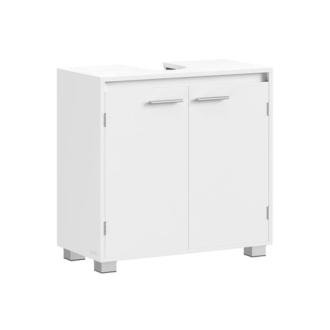 Rootz Sink Unit - Bathroom Vanity - MDF Cabinet - Cloud White - Space-Saving Design - 30cm x 60cm x 60cm