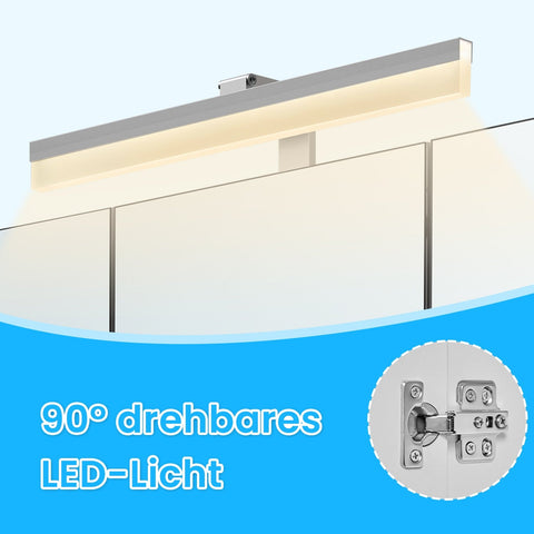 Rootz Bathroom Cabinet - LED Lighted Cabinet - Mirror Cabinet - Convenient Sockets - 16.5cm x 70cm x 75cm