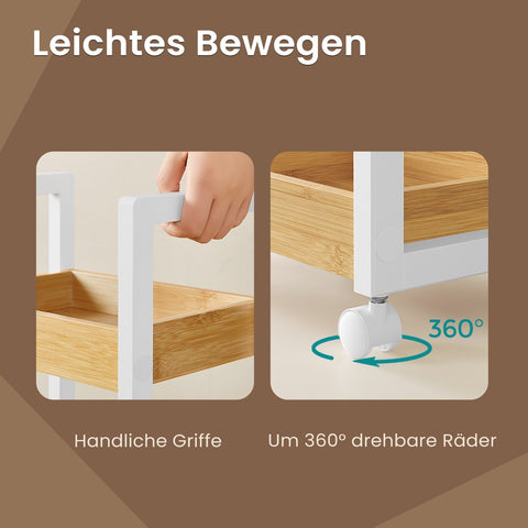 Rootz Bamboo Bathroom Shelf - Niche Shelf - Space Saver - Eco-friendly - 20cm x 30cm x 80cm