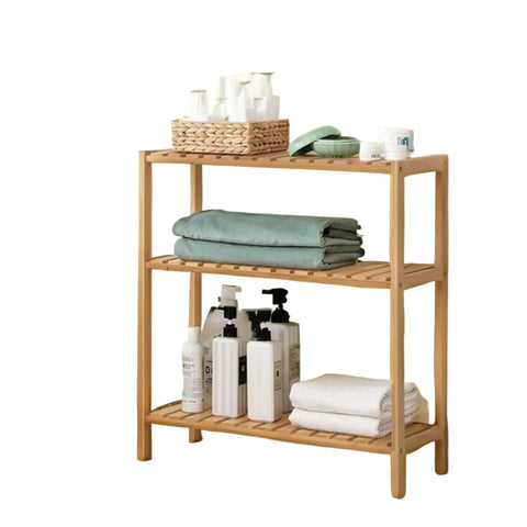 Rootz Brown Shelf - Storage Organizer - Space Saver - Eco-Friendly Design - 60 x 66 x 26 cm