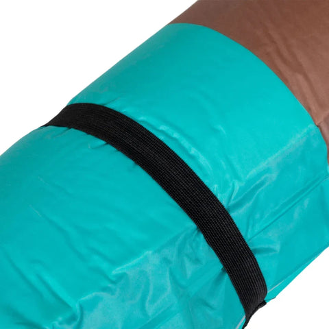 Rootz Camping Mat - Travel Bag - Camping Mat - Pump - Self-inflating - Lightweight - Water-repellent - Plastic-foam - Blue-coffee - 192L x 135W x 3H cm