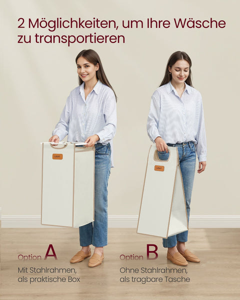 Rootz Lashing Basket with 4 Compartments - Storage Organizer - Multi-Purpose Bin - Steel & Oxford Fabric - 98.6cm x 33cm x 80.5cm