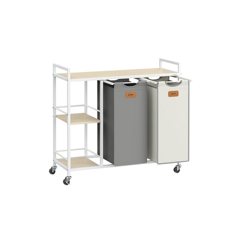 Rootz Lashing Basket - Laundry Hamper - Storage Organizer - Durable Steel Frame - 87x33x80.5cm