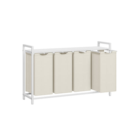 Rootz Laundry Basket - Clothes Hamper - Storage Organizer - Multi-compartment Design - 116cm x 33cm x 72cm