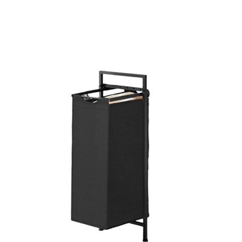 Rootz Laundry Collector with Shelf - Laundry Basket - Laundry Bag - Space-Saving Design - 42 x 28 x 75 cm