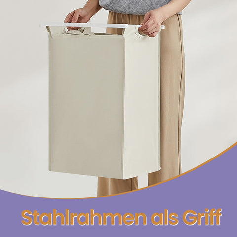 Rootz Laundry Basket - Clothes Organizer - Laundry Collector with Shelf - Space-Saving - 42 x 28 x 75 cm